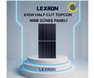610W HALF-CUT TOPCON 16BB GÜNEŞ PANELİ