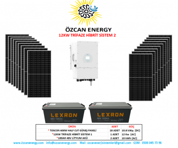 12KW TRİFAZE HİBRİT SİSTEM 2