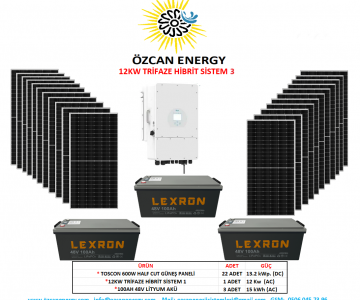 12KW TRİFAZE HİBRİT SİSTEM 3