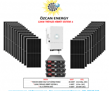 12KW TRİFAZE HİBRİT SİSTEM 4