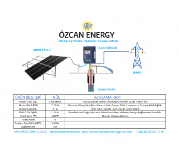 2HP DALGIÇ POMPA - TARIMSAL SULAMA SİSTEMİ