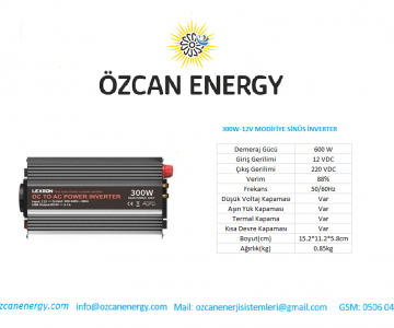 300W-12V MODİFİYE SİNÜS İNVERTER