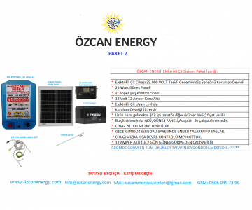 35.000 ELEKTRİKLİ  ÇİT CİHAZI SETİ PAKET 2