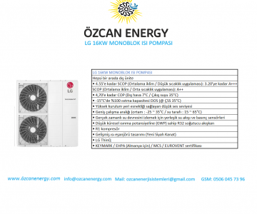 LG 16KW MONOBLOK ISI POMPASI