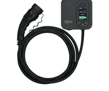 Hims HCDKS-22 Siyah 22kW 5m Kablolu Smart Elektrikli Araç Şarj İstasyonu